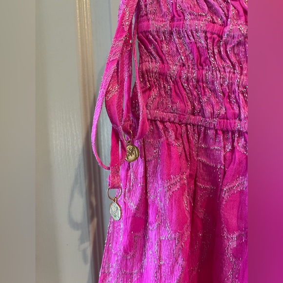 Milly Cabana Wendy Lurex Jacquard Skort Pink Size M NWT - Picture 3 of 9